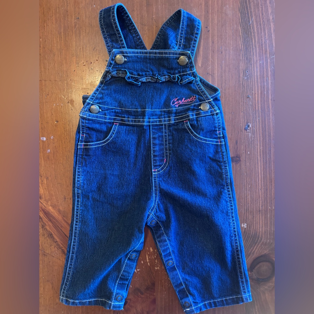 Carhartt Blue Baby Girl Overalls